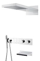 Встроенная душевая система 55х45х140 см Boheme ZODIAC 133-2-CR хром