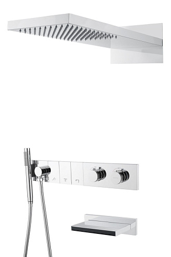 Встроенная душевая система 55х45х140 см Boheme ZODIAC 133-2-CR хром Встроенная душевая система 55х45х140 см Boheme ZODIAC 133-2-CR хром