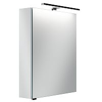 Зеркальный шкаф Sancos Z600 Hilton для ванной комнаты 60х74 см, с LED подсветкой, алюминий Зеркальный шкаф Sancos Z600 Hilton для ванной комнаты 60х74 см, с LED подсветкой, алюминий