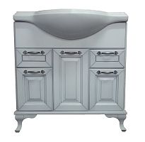 Тумба Loranto CS00032412 Пандора с раковиной, напольная, 80х13 см, белая