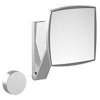 Косметическое зеркало Keuco 17613019002 Ilook_Move, 5-уровневая подсветка, стеклянная панель управления, фактор увеличения x 5, хром