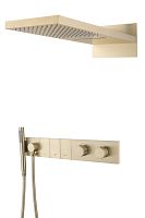 Встроенная душевая система 55х45х140 см Boheme ZODIAC 133-MG матовый золото