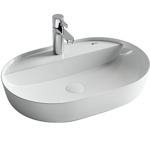 Умывальник Ceramica Nova CN2004 Modo накладной, 61х45 см, с плоскостью под смеситель, белый Умывальник Ceramica Nova CN2004 Modo накладной, 61х45 см, с плоскостью под смеситель, белый