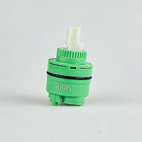 Картридж IDDIS, 999C35D1SM Optima Home для смесителя, 35 мм, без ножек, сверхним уплотнителем, зеленый