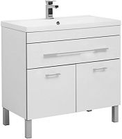Тумба с раковиной Aquanet 00213032 Верона, 90х48 см, белая Тумба с раковиной Aquanet 00213032 Верона, 90х48 см, белая