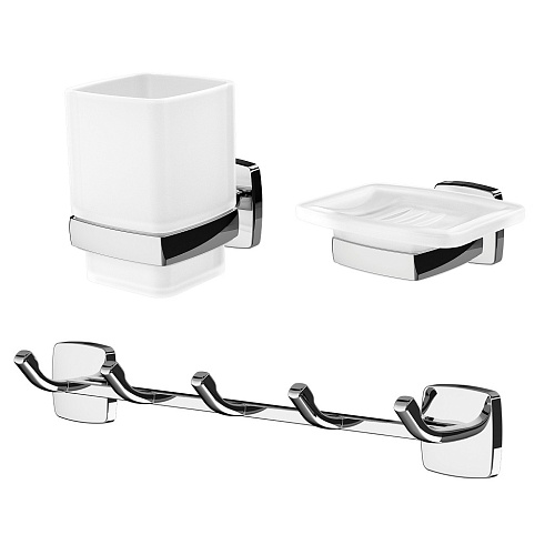 Набор аксессуаров AM.PM AK90B1603W Gem, для зоны красоты, хром купить недорого в интернет-магазине Керамос