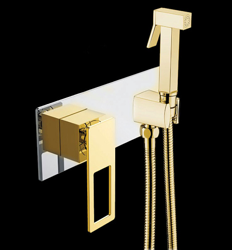 Гигиенический душ Boheme 147-CRG Q, золото/белый