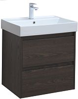 Тумба с раковиной Aquanet 00305234 Nova Lite, 61х46 см, темное дерево
