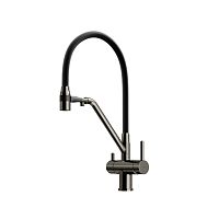 Смеситель Sancos SC4003GG Dora для кухни с возможностью подключения фильтра для воды, вороненая сталь/черный Смеситель Sancos SC4003GG Dora для кухни с возможностью подключения фильтра для воды, вороненая сталь/черный