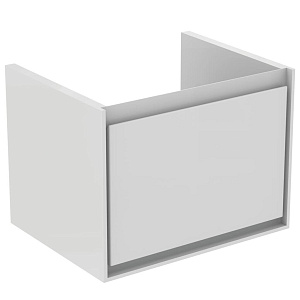 Тумба Ideal Standard E0846B2 Connect Air Cube для умывальника, 60 см, белый глянцевый + матовый