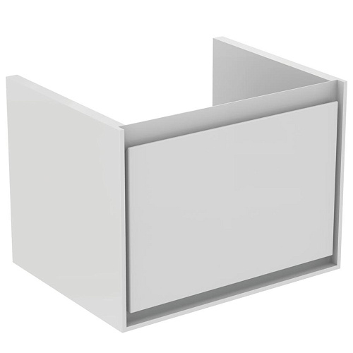 Тумба Ideal Standard E0846B2 Connect Air Cube для умывальника, 60 см, белый глянцевый + матовый купить недорого в интернет-магазине Керамос