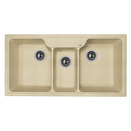 Мойка для кухни Florentina 20.445.H1000.104 Юлия 100х51 см, бежевая снят с производства