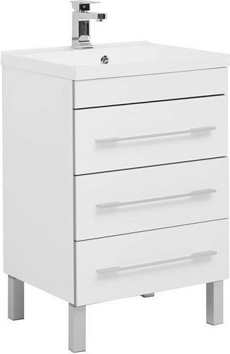 Тумба с раковиной Aquanet 00212876 Верона, 58х48 см, белая Тумба с раковиной Aquanet 00212876 Верона, 58х48 см, белая снят с производства