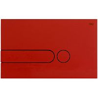 Смывная клавиша OLI 670007 I-Plate двойная, красная