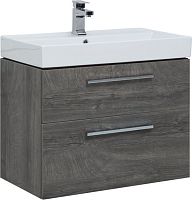 Тумба с раковиной Aquanet 00245255 Nova, 76х46 см, темное дерево