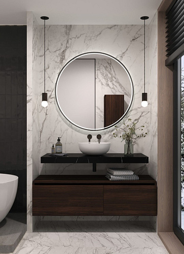 Столешница прямая 121х46х7 Armadi Art FLAT CALACATTA 869-120-CLCT купить недорого в интернет-магазине Керамос