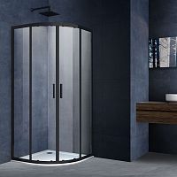 Душевой уголок Vincea VSQ-3AL900CLB Alpha, 90х90 см, профиль черный/стекло прозрачное