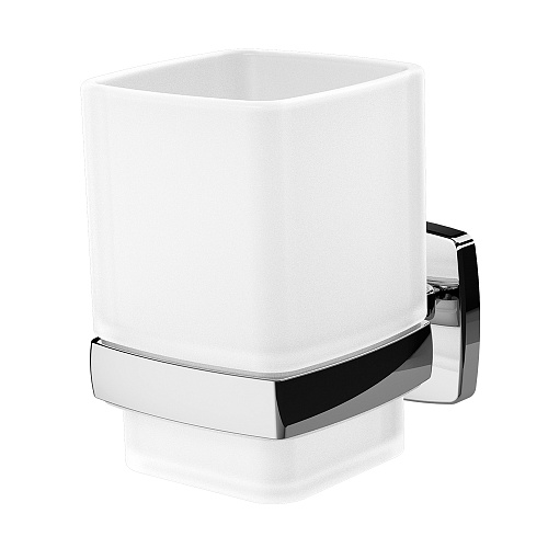 Стеклянный стакан AM.PM A9034300 Gem, с настенным держателем, хром купить недорого в интернет-магазине Керамос