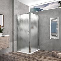 Душевой уголок Vincea VSR-1I901080CH Intra, 90/100х80 см, профиль хром/стекло шиншилла