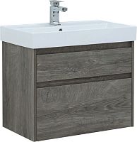 Тумба с раковиной Aquanet 00245245 Nova Lite, 76х46 см, темное дерево