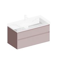 Тумба Kerama Marazzi CUB.100.2\MAL Cubo под раковину подвесная 100х47 см, мальва матовый Тумба Kerama Marazzi CUB.100.2\MAL Cubo под раковину подвесная 100х47 см, мальва матовый