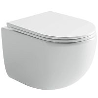 Унитаз Ceramica Nova CN4007 UP Rimless подвесной, 36х49.5 см, с ультра тонкой крышкой-сиденьем, белый Унитаз Ceramica Nova CN4007 UP Rimless подвесной, 36х49.5 см, с ультра тонкой крышкой-сиденьем, белый