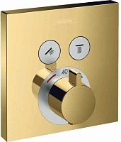 Смеситель Hansgrohe 15763990 Select для душа, встраиваемый, золото Смеситель Hansgrohe 15763990 Select для душа, встраиваемый, золото