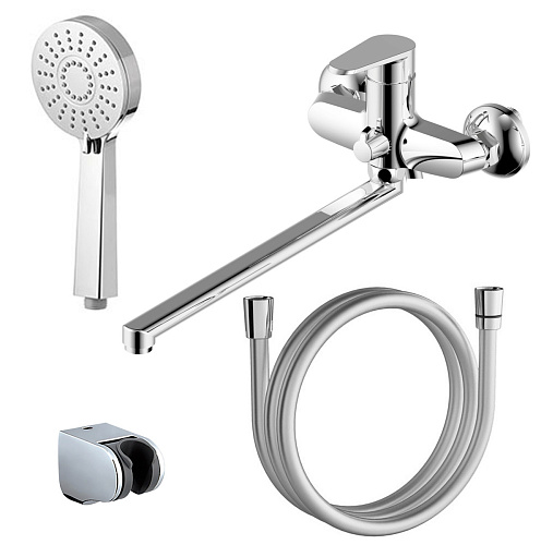 Смеситель Azario AZ-VJC138274C Castelo для ванны с душем, хром Смеситель Azario AZ-VJC138274C Castelo для ванны с душем, хром