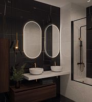 Столешница прямая 121х46х7 Armadi Art FLAT NERO MARQUINA 869-120-NM