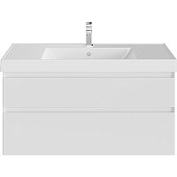 Тумба Kerama Marazzi CUB.100.2\WHT.M Cubo под раковину подвесная 100х47 см, белый матовый Тумба Kerama Marazzi CUB.100.2\WHT.M Cubo под раковину подвесная 100х47 см, белый матовый