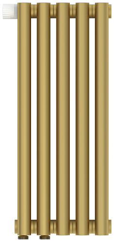 Радиатор Сунержа 032-0310-5005 Эстет-1 отопительный н/ж EU50 левый 500х225 мм/ 5 секций, матовое золото