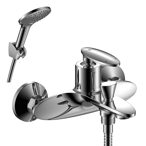 Смеситель Rossinka RS30-31 RS30 для душа, с душевой лейкой, хром