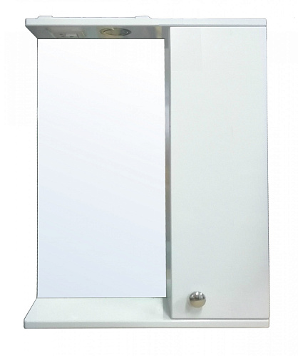 Зеркальный шкаф Loranto CS00046813 Моника, 50х70 см, белый купить недорого в интернет-магазине Керамос