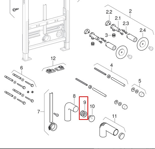 Манжета для отводов и сифонов Geberit  152.682.00.1
