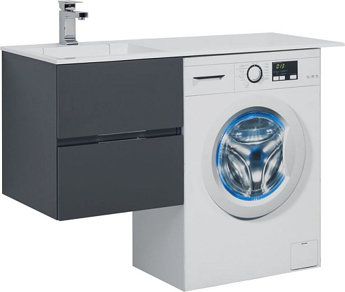 Тумба с раковиной Aquanet 00243777 Алвита, 120х48 см, серая Тумба с раковиной Aquanet 00243777 Алвита, 120х48 см, серая снят с производства