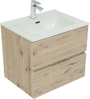 Тумба с раковиной Aquanet 00273995 Алвита New, 61х47 см, коричневая Тумба с раковиной Aquanet 00273995 Алвита New, 61х47 см, коричневая
