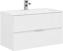 Тумба с раковиной Aquanet 00238367 Алвита, 89х45 см, белая Тумба с раковиной Aquanet 00238367 Алвита, 89х45 см, белая