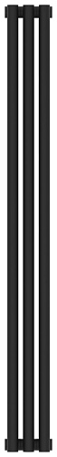 Радиатор Сунержа 15-0302-1203 Эстет-11 отопительный н/ж 1200х135 мм/ 3 секции, муар темный титан