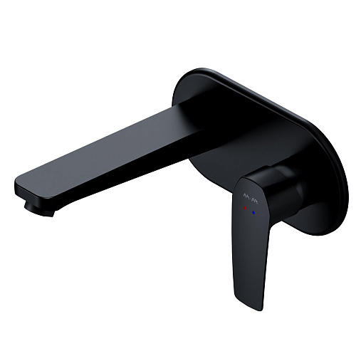 Смеситель AM.PM F90A72222 Gem, для умывальника, монтируемый в стену, черный Смеситель AM.PM F90A72222 Gem, для умывальника, монтируемый в стену, черный