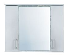Зеркальный шкаф Loranto CS00060049 Модерн, 90х74 см, белый