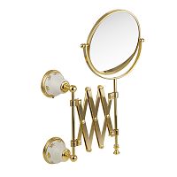 Зеркало Migliore 17695 Provance оптическое пантограф (3Х), с декором/золото