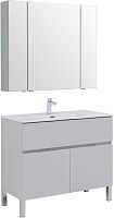 Комплект мебели Aquanet 00273990 Алвита New для ванной комнаты, серый