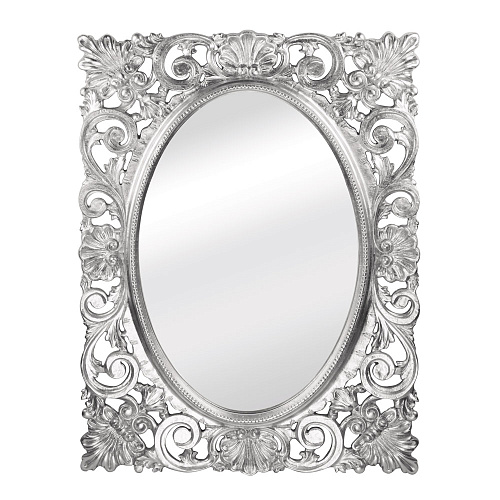 Зеркало Migliore 30628 прямоугольное ажурное 95х73х4 см, серебро купить недорого в интернет-магазине Керамос