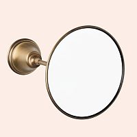 TW Harmony 025, подвесное зеркало косметическое увеличительное круглое диам.14см, цвет держателя: бронза,TWHA025br