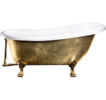 Акриловая ванна BelBagno BB04-ORO/BIA, 170х80, золото