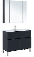 Комплект мебели Aquanet 00273988 Алвита New для ванной комнаты, серый