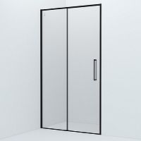 Душевая дверь IDDIS, SLI6BS1i69 Slide 110х195 см, черный алюминиевый профиль, матовый