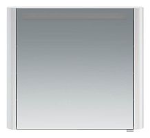 Зеркальный шкаф AM.PM M30MCL0801WG Sensation, левый, 80х70 см, с подсветкой, белый глянец