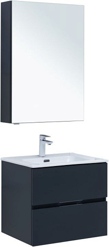 Комплект мебели Aquanet 00274219 Алвита New для ванной комнаты, серый купить недорого в интернет-магазине Керамос