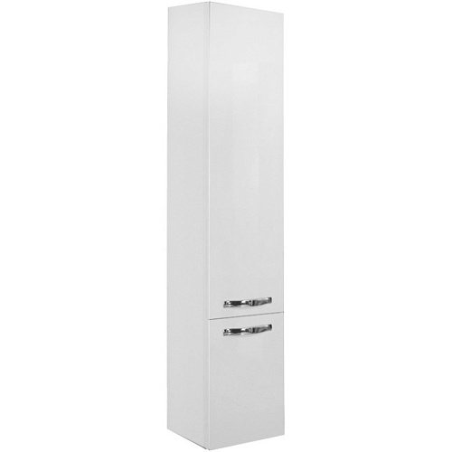 Шкаф - колонна Акватон 1A134403AA010 Ария 34х162 см, белый,хром глянец купить недорого в интернет-магазине Керамос